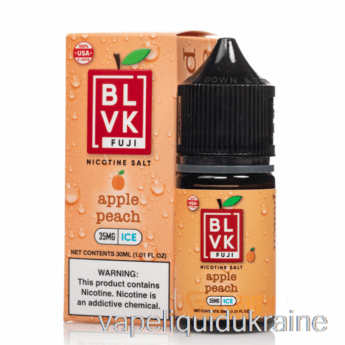 Vape Ukraine Apple Peach Ice - BLVK Fuji Salts - 30mL 35mg